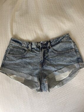 wild fable Light Blue Washed Denim Cutoff Shorts